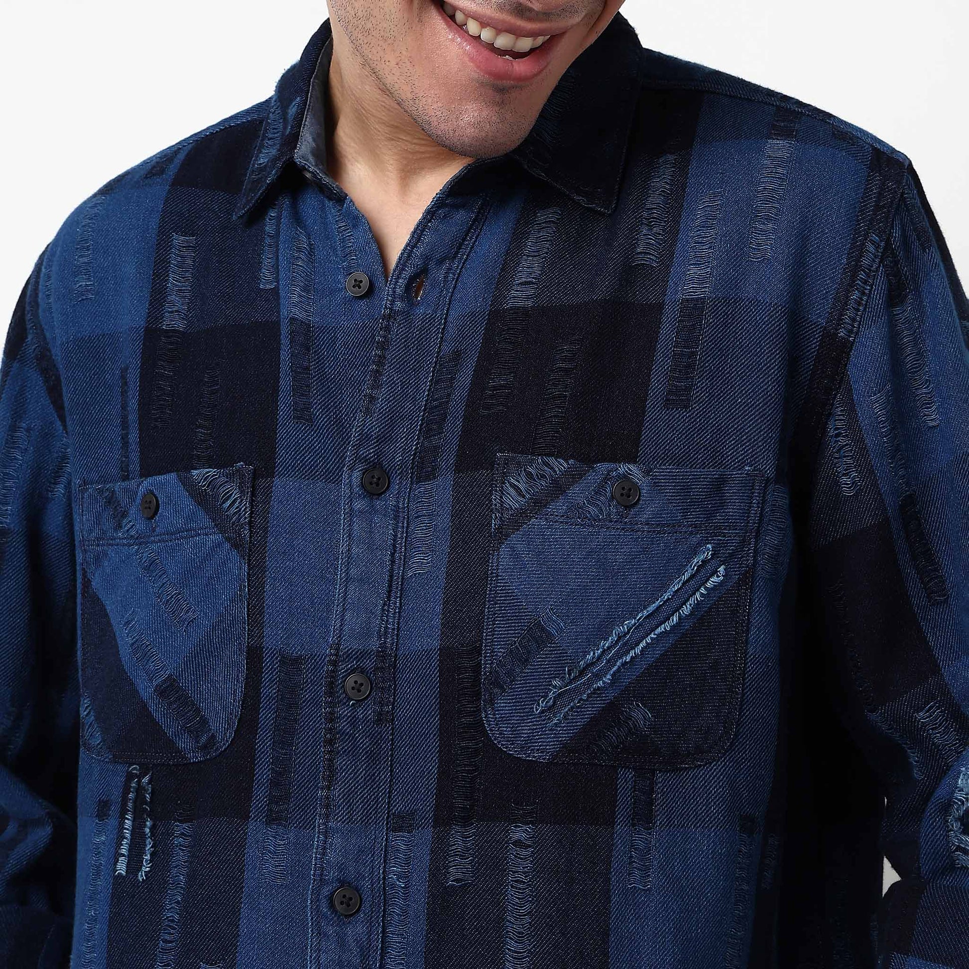 Checkered Cotton Fabric Shirt