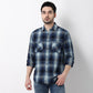 Regular Indigo Check Shirt