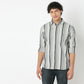 Striped Collar Full Sleeve Shirt