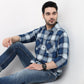 Cruiser Regular Indigo Checkered Shirt