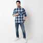 Cruiser Regular Indigo Checkered Shirt