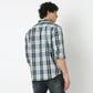 Collar Full Sleeve Checkered Shirt