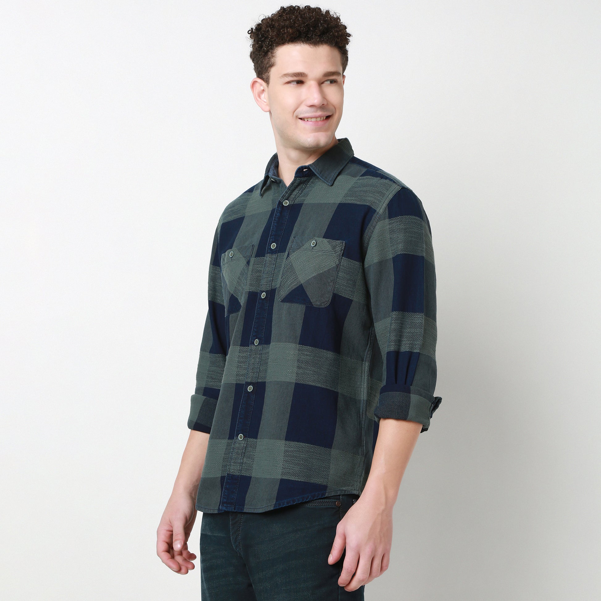 Cruiser Indigo Checkered  Shirt