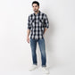 Cruiser Regular Indigo Checkered Shirt