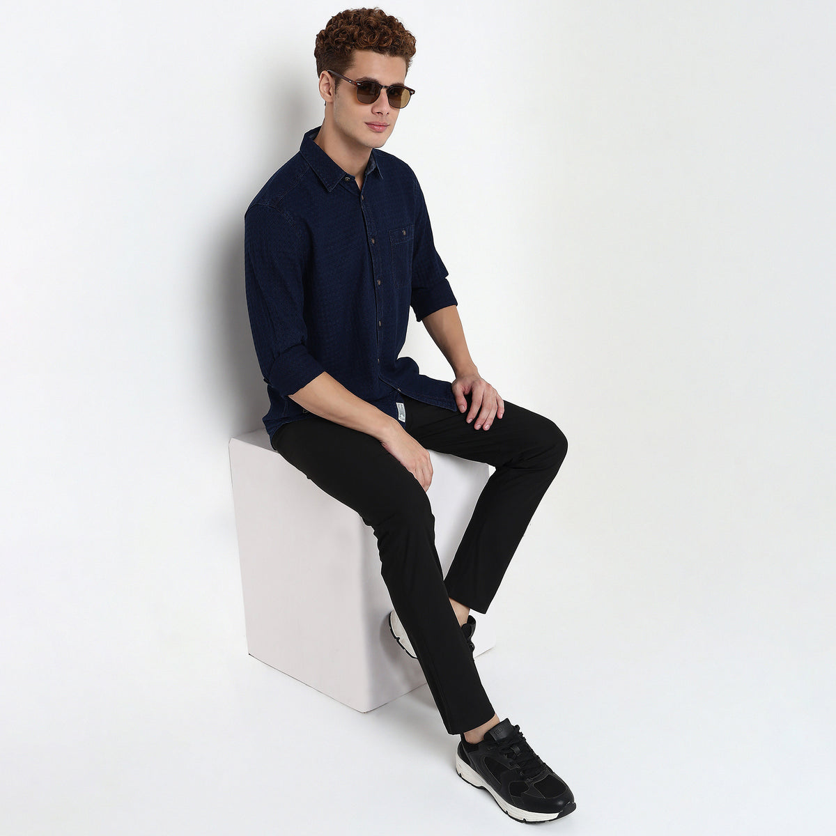 Checkered Indigo Cruiser Shirt