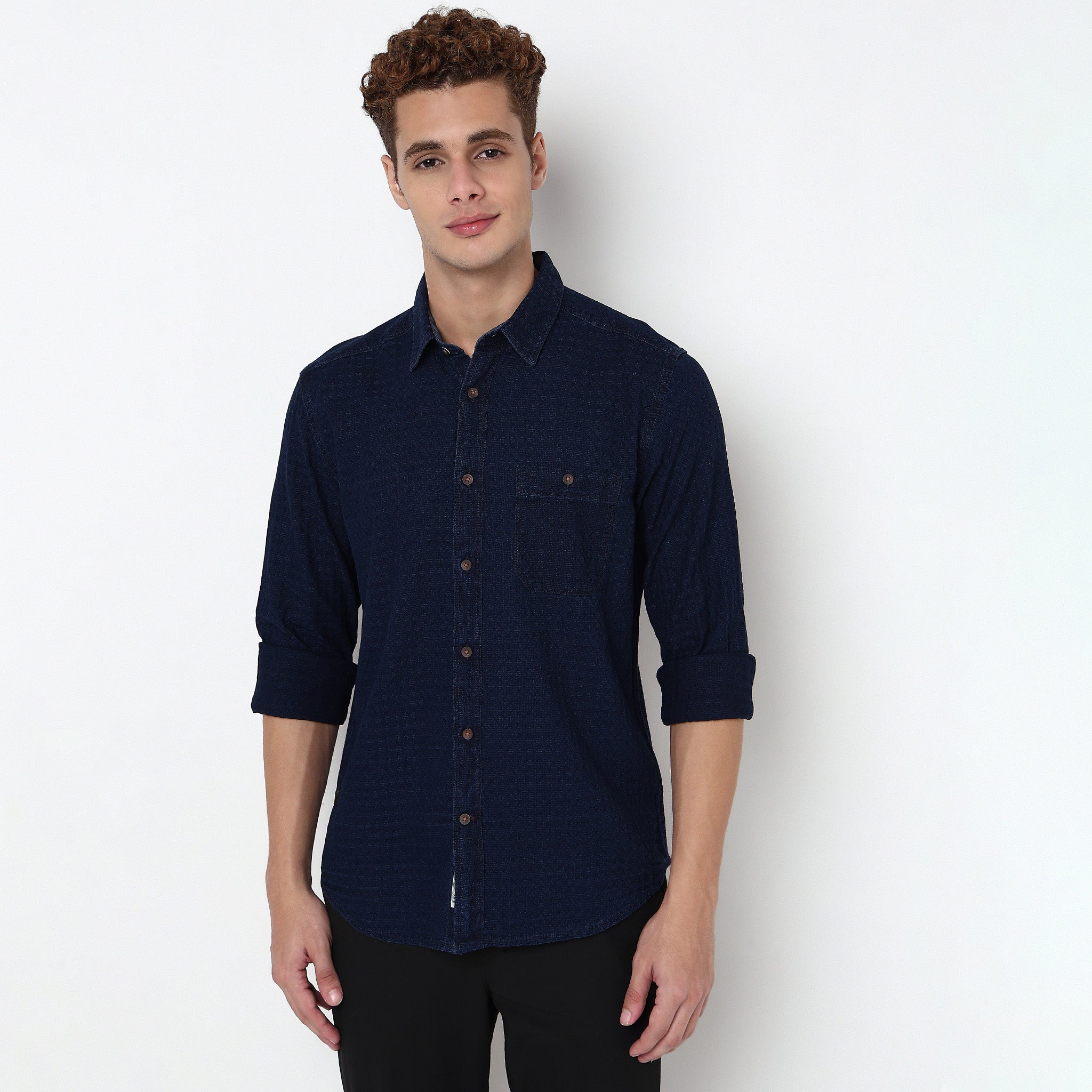 Checkered Indigo Cruiser Shirt