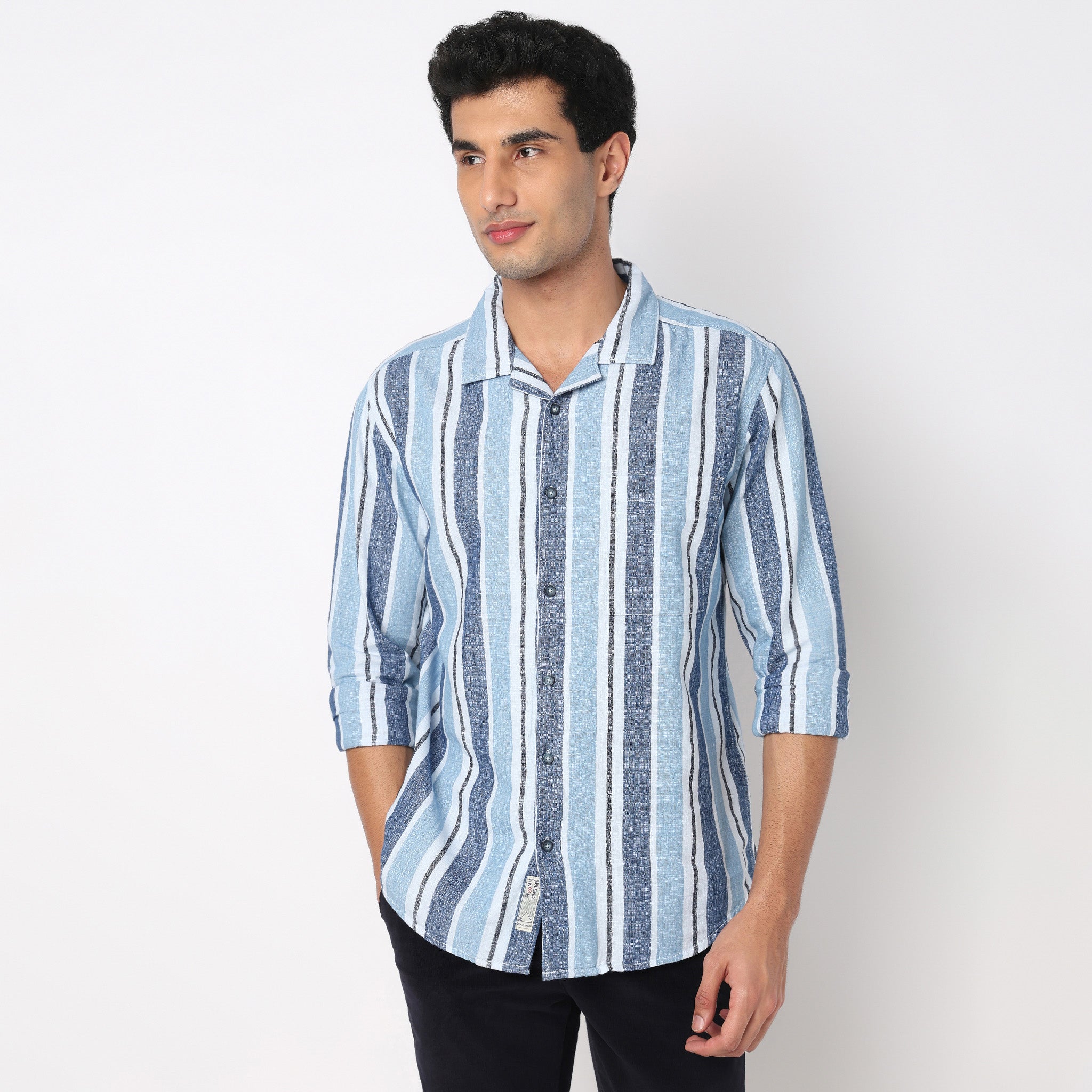 Cotton Striped Cruiser Shirt