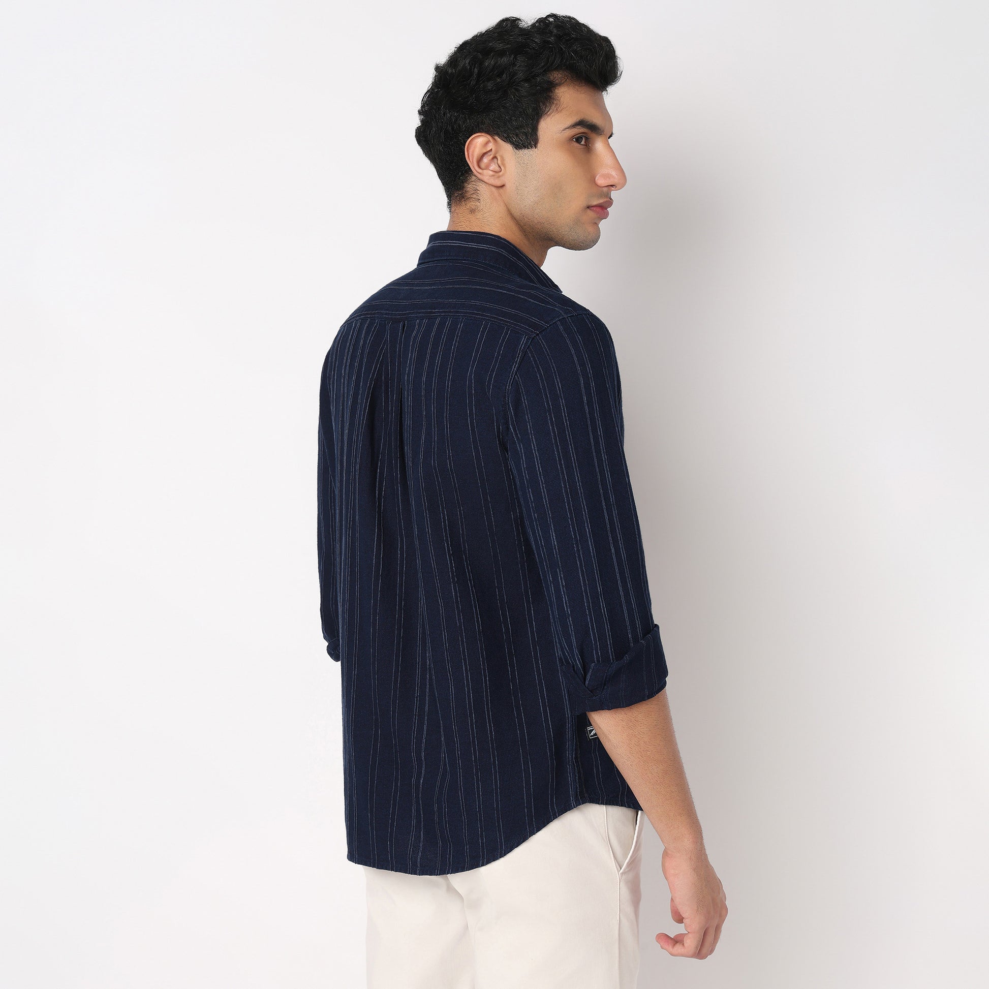 Cotton Striped Cruiser Shirt