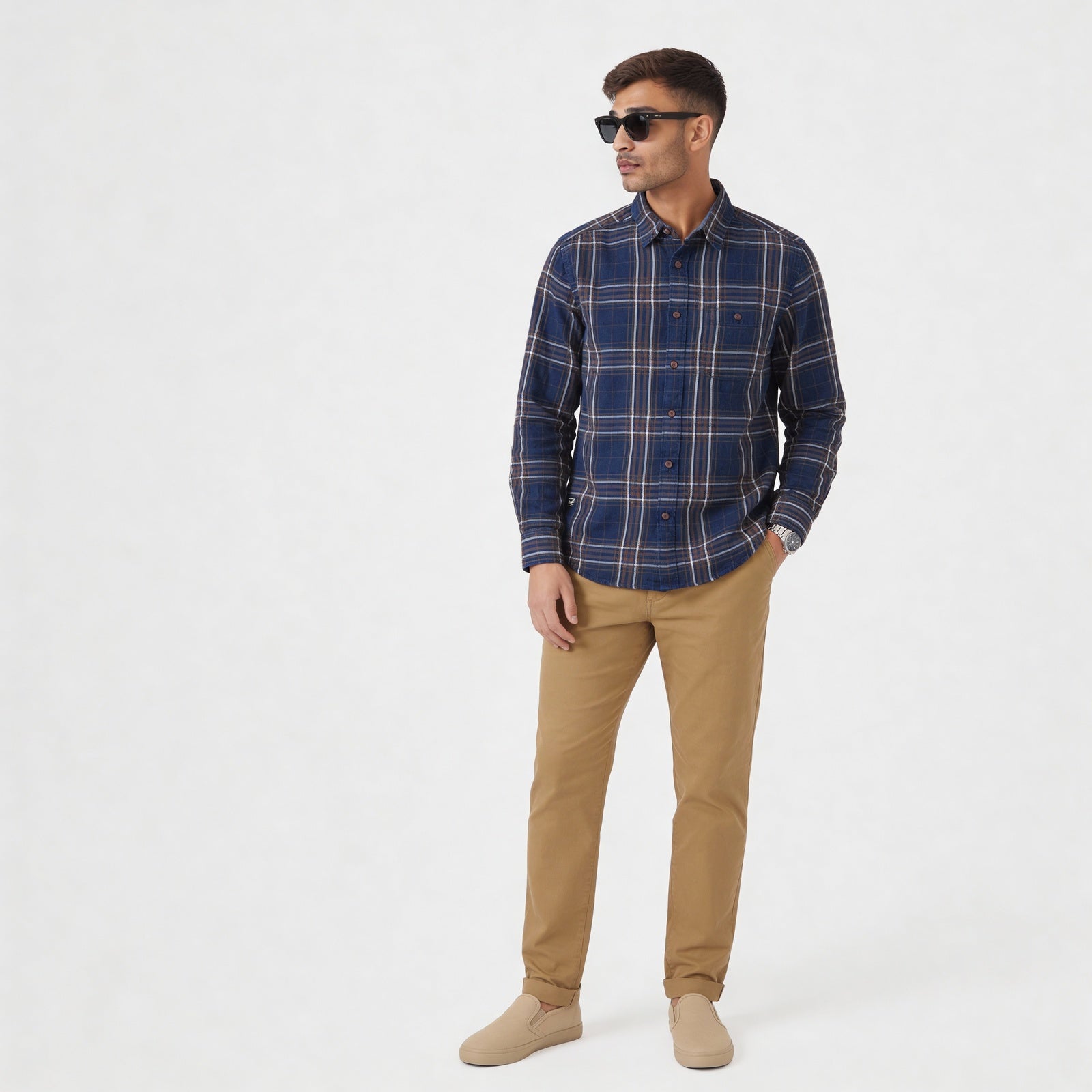 Cotton Checkered Full Sleeve Shirt