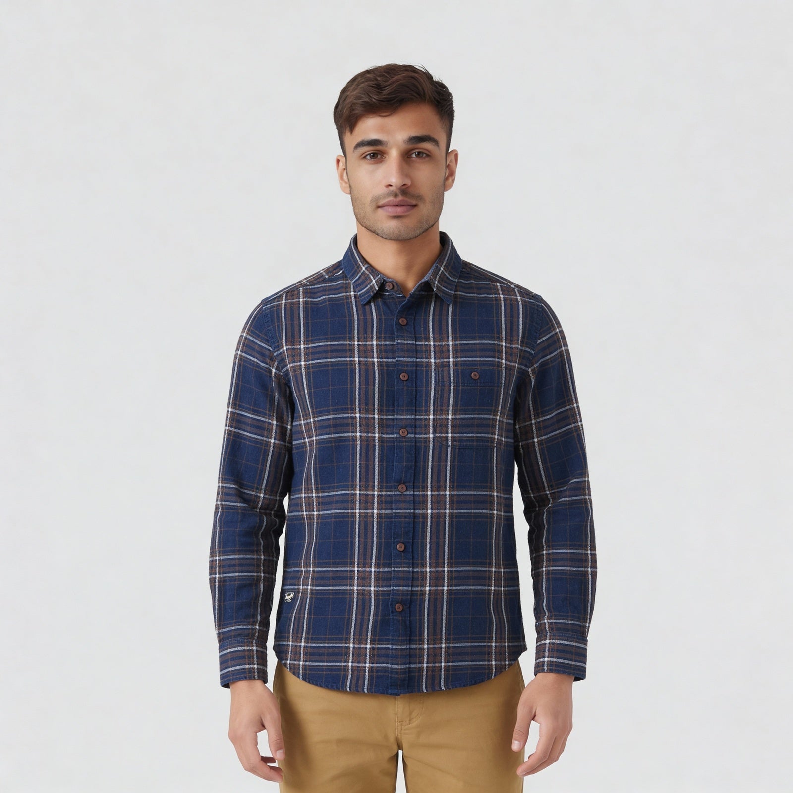 Cotton Checkered Full Sleeve Shirt