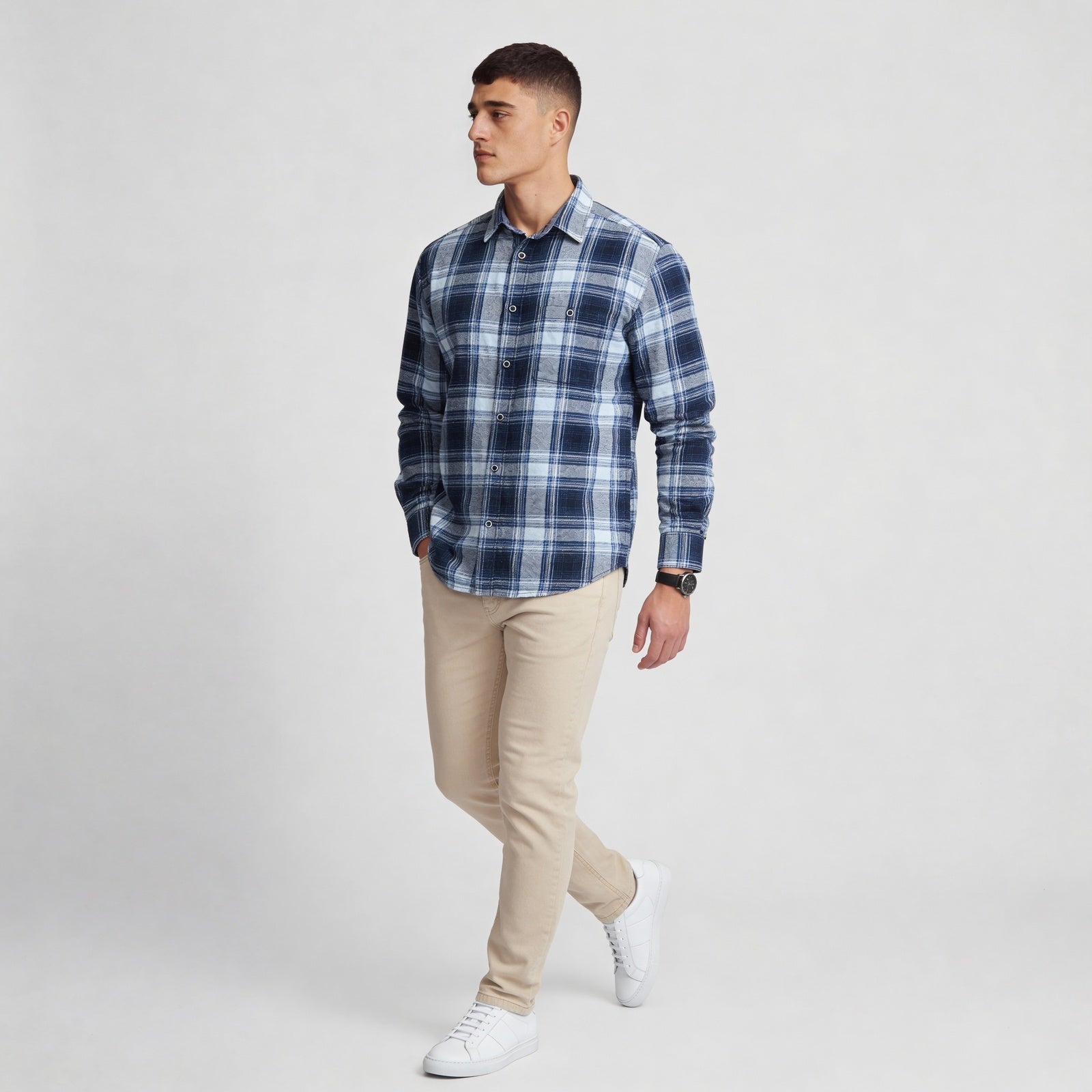 Cotton Checkered Full Sleeve Shirt