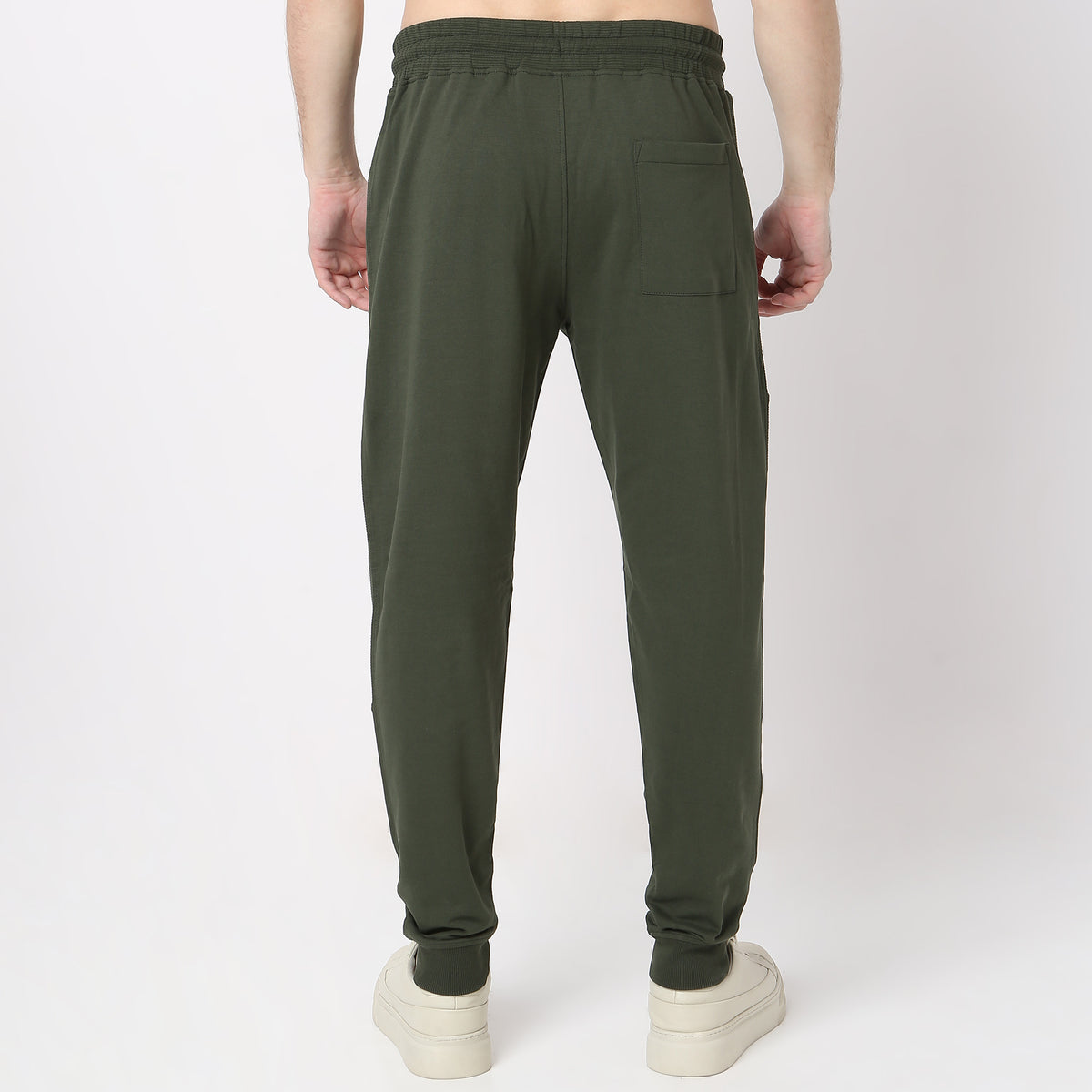 Modern Explorer Stretchable with Ribbed Panel Moto Joggers