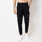 Regular Fit Solid Mid Rise Joggers