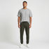 Cotton Mid Rise Moto Joggers