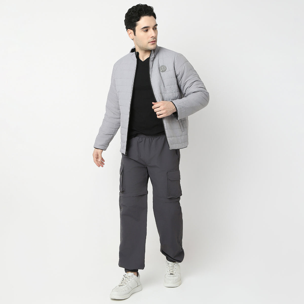 Regular Fit Solid Jacket