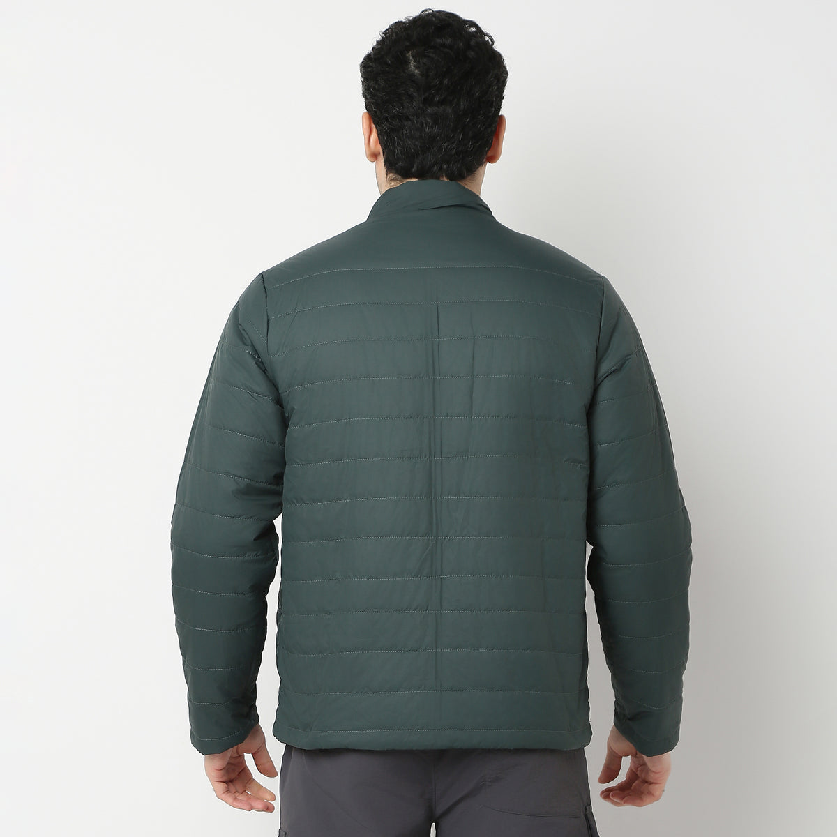 Regular Fit Solid Jacket