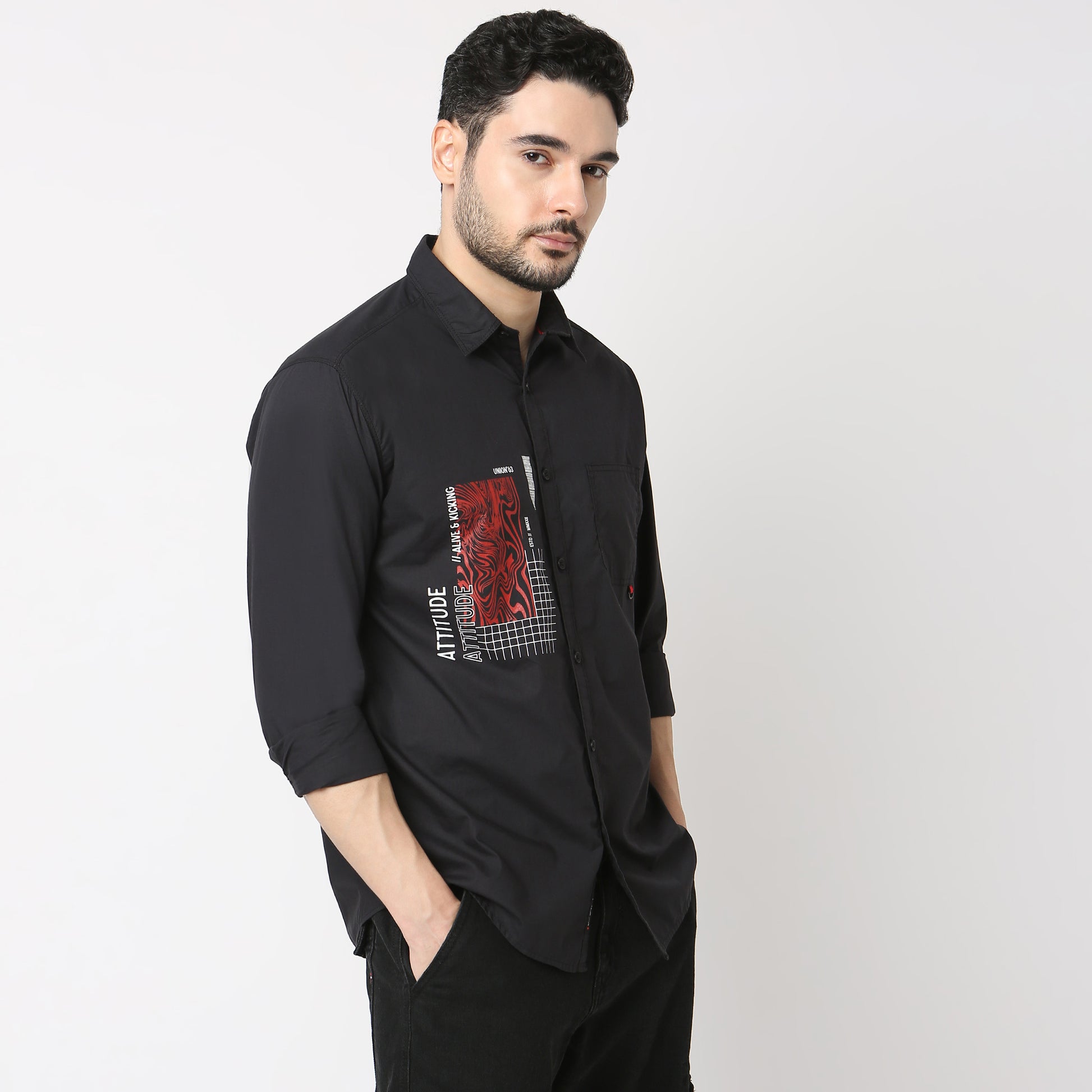 Printed Modern Explorer Alpha Shirt