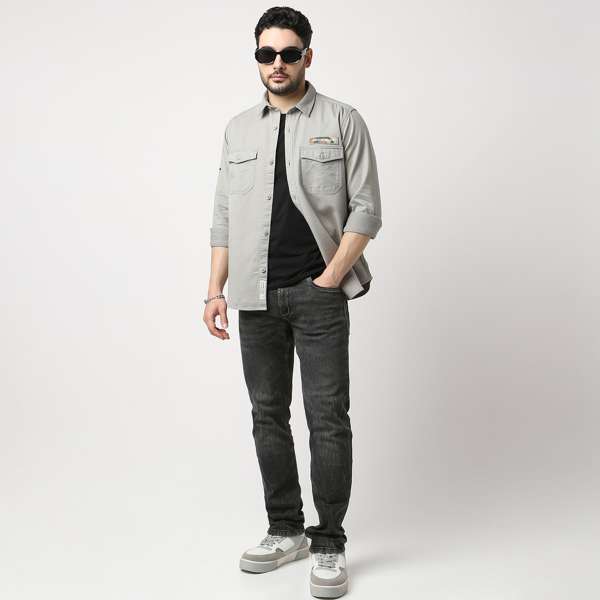 Regular Fit Solid Shirt