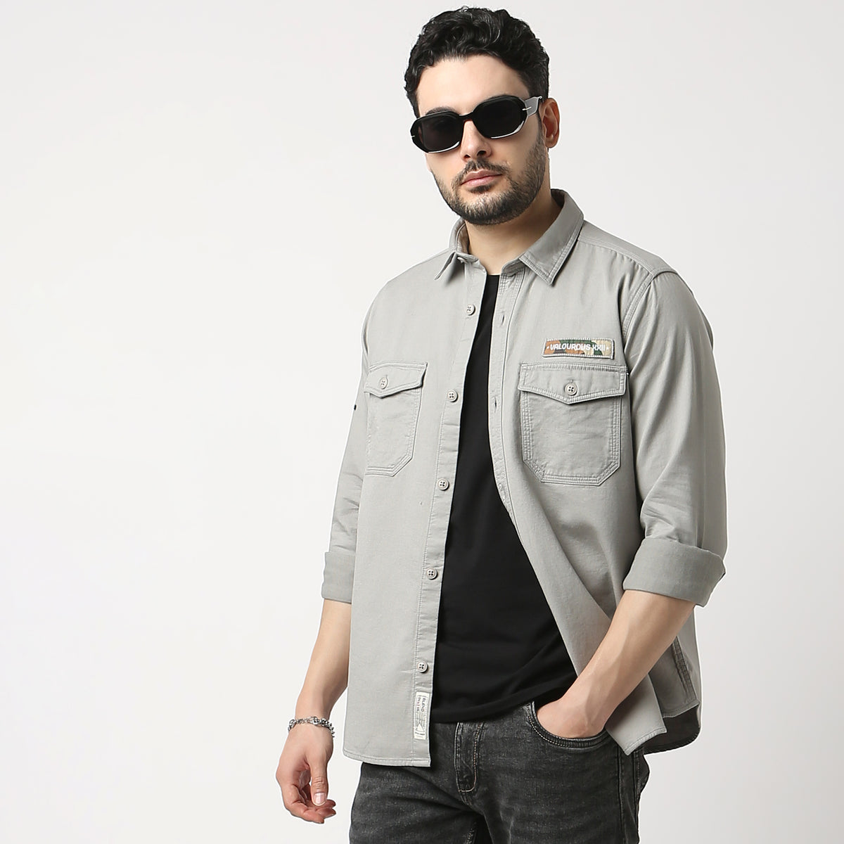 Regular Fit Solid Shirt