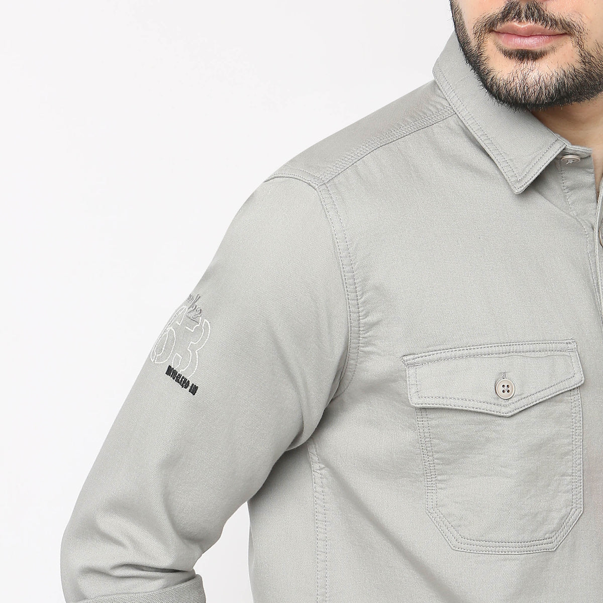 Regular Fit Solid Shirt