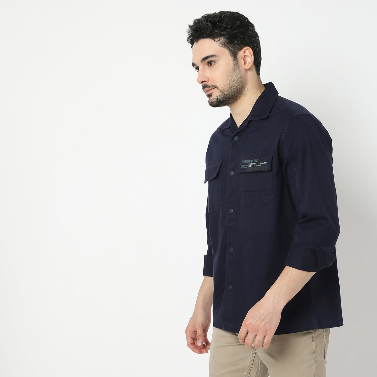 Regular Fit Solid Shirt