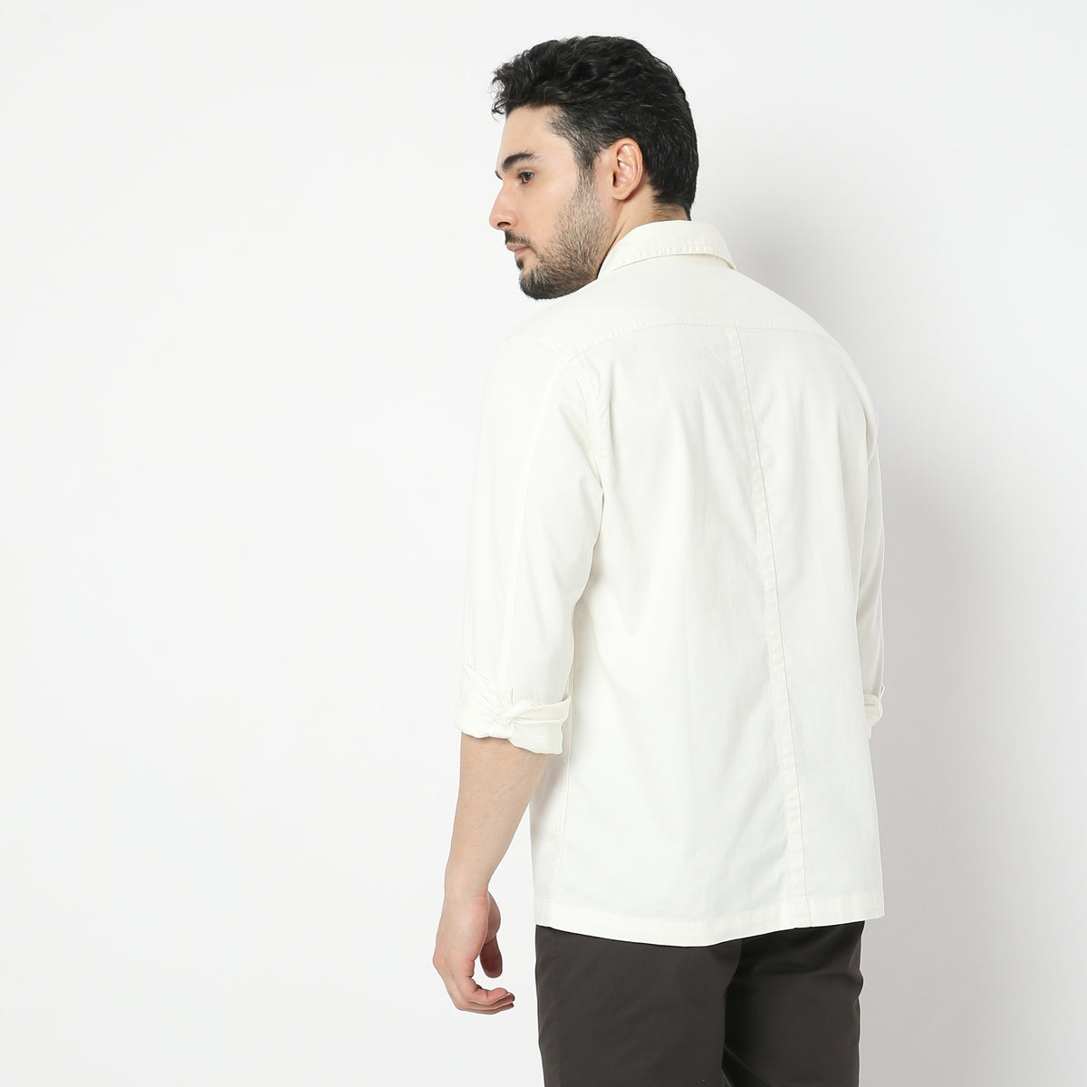 Regular Fit Solid Shirt