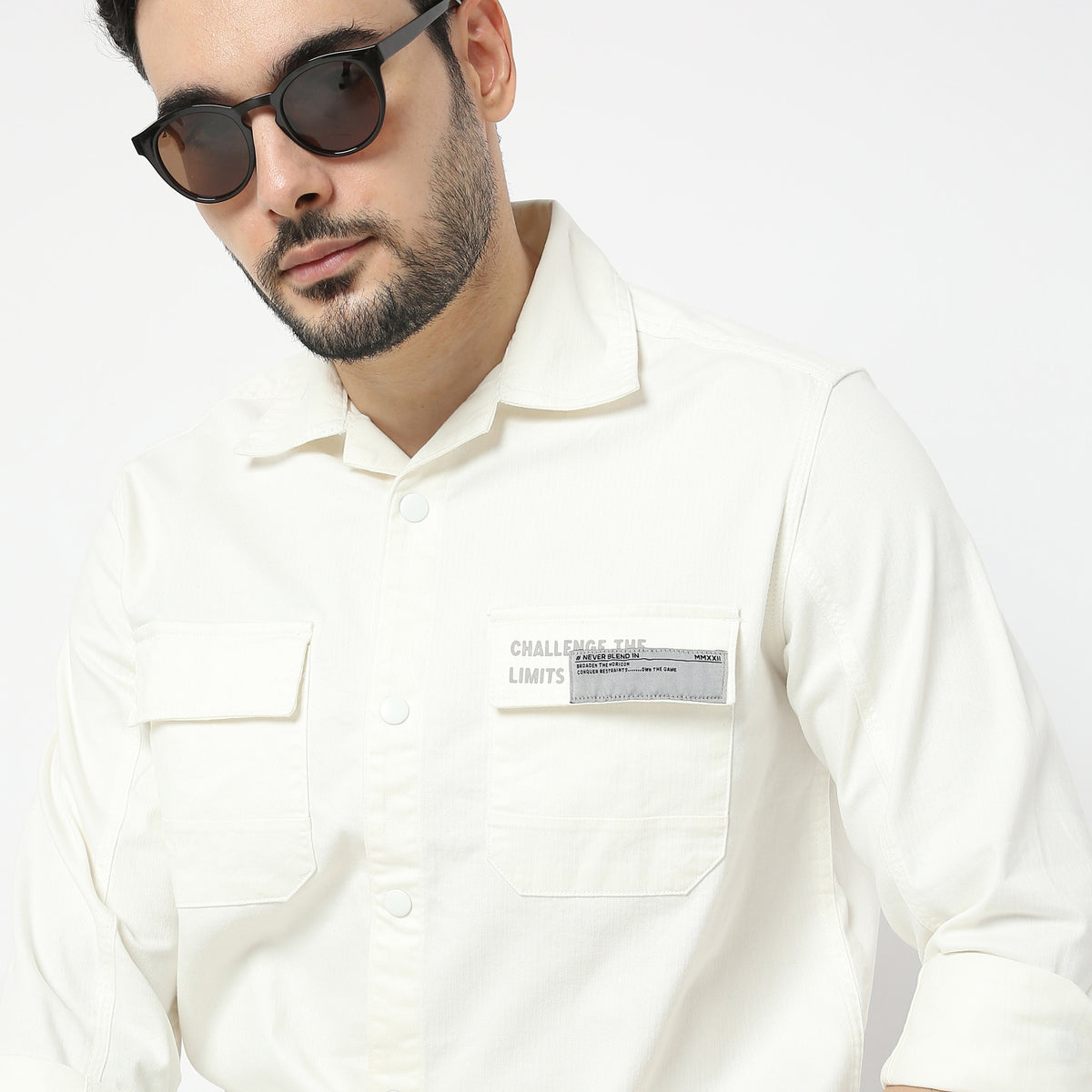 Regular Fit Solid Shirt