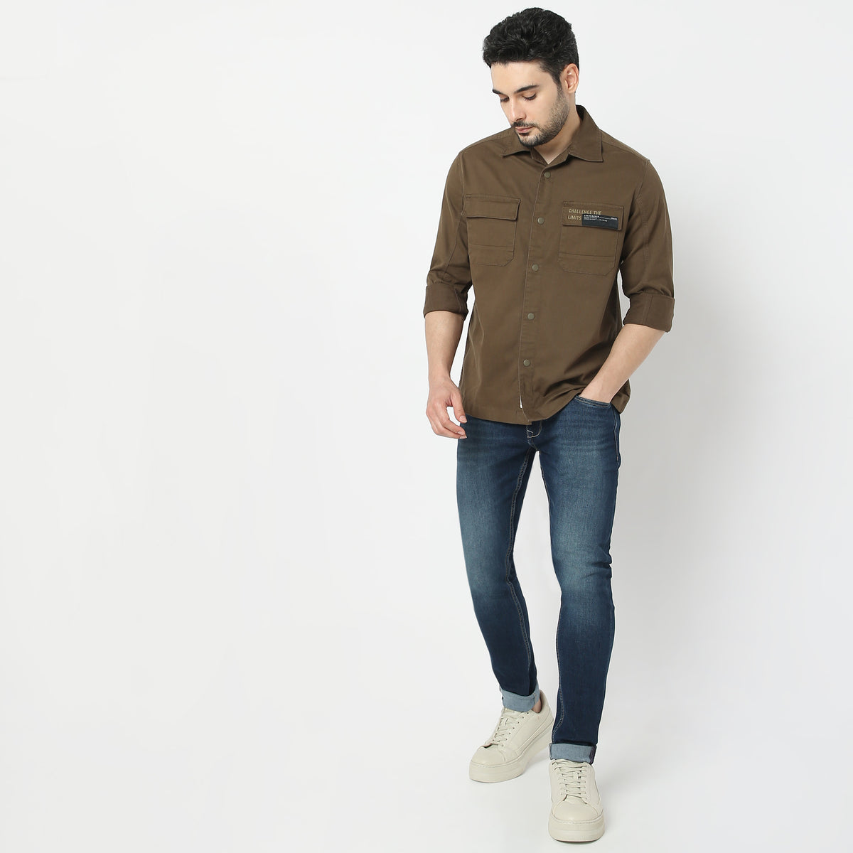 Regular Fit Solid Shirt