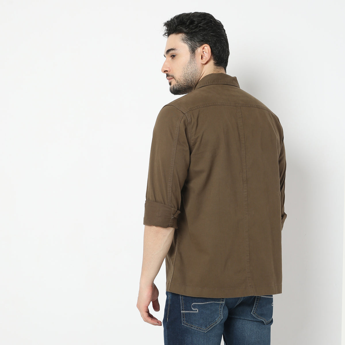 Regular Fit Solid Shirt