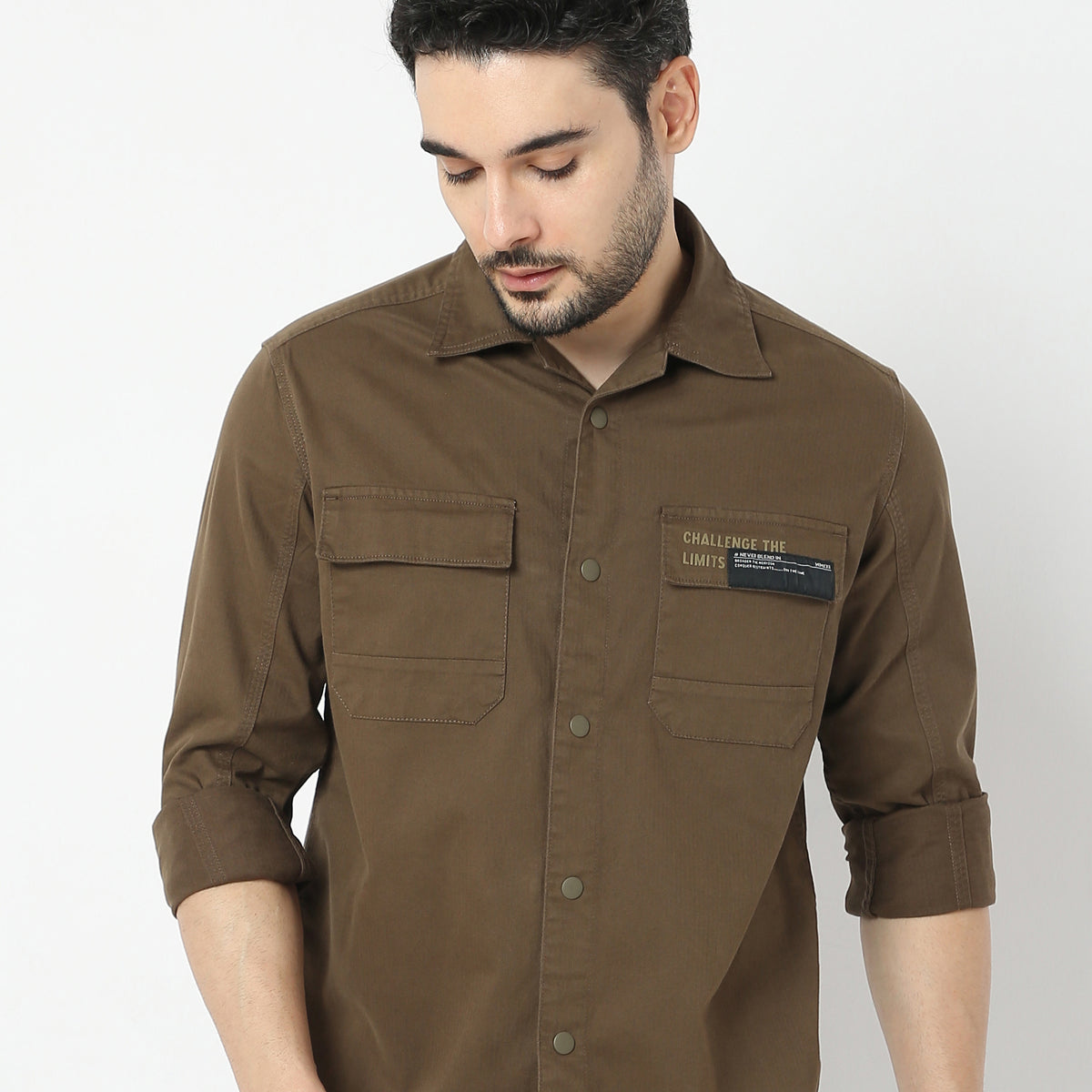 Regular Fit Solid Shirt