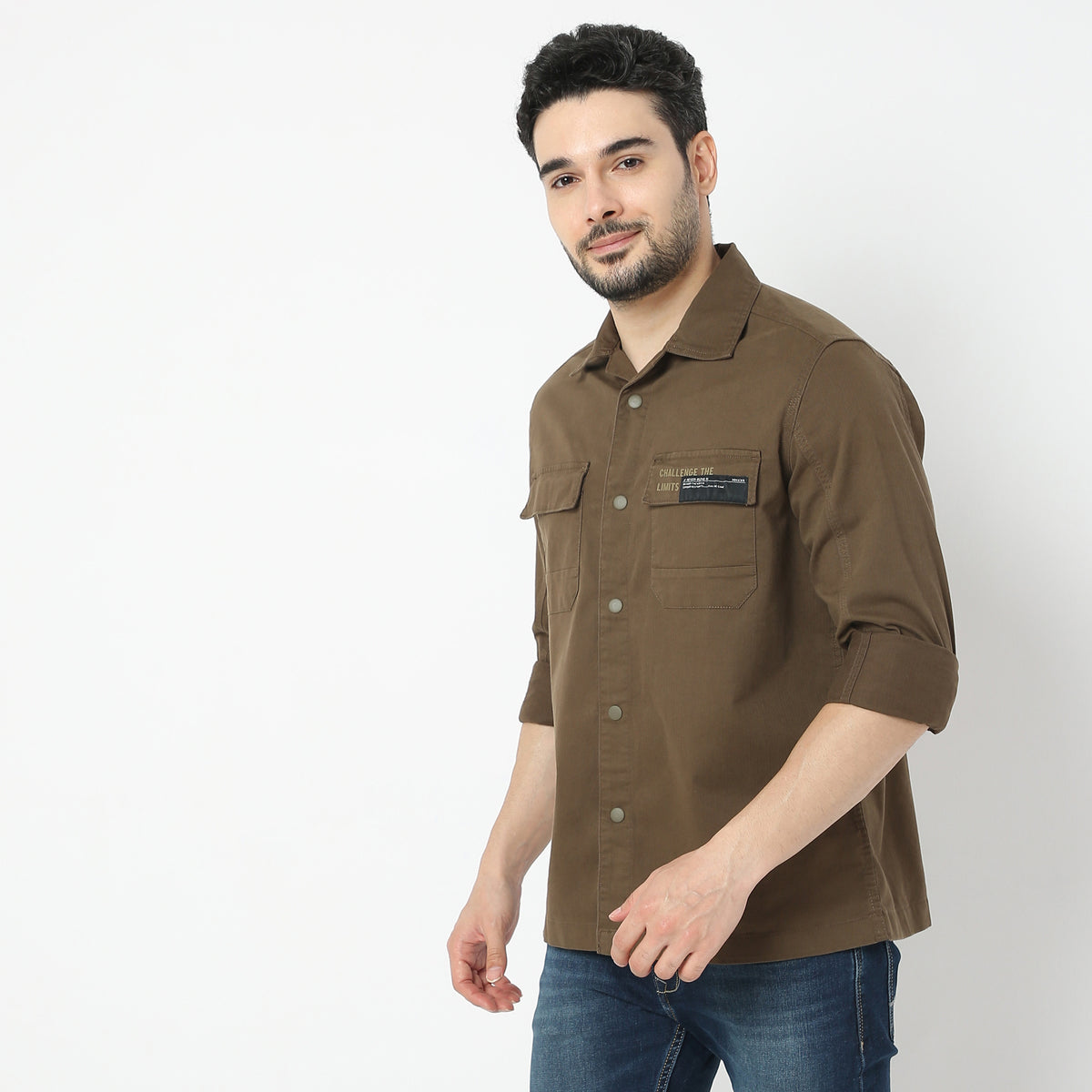 Regular Fit Solid Shirt