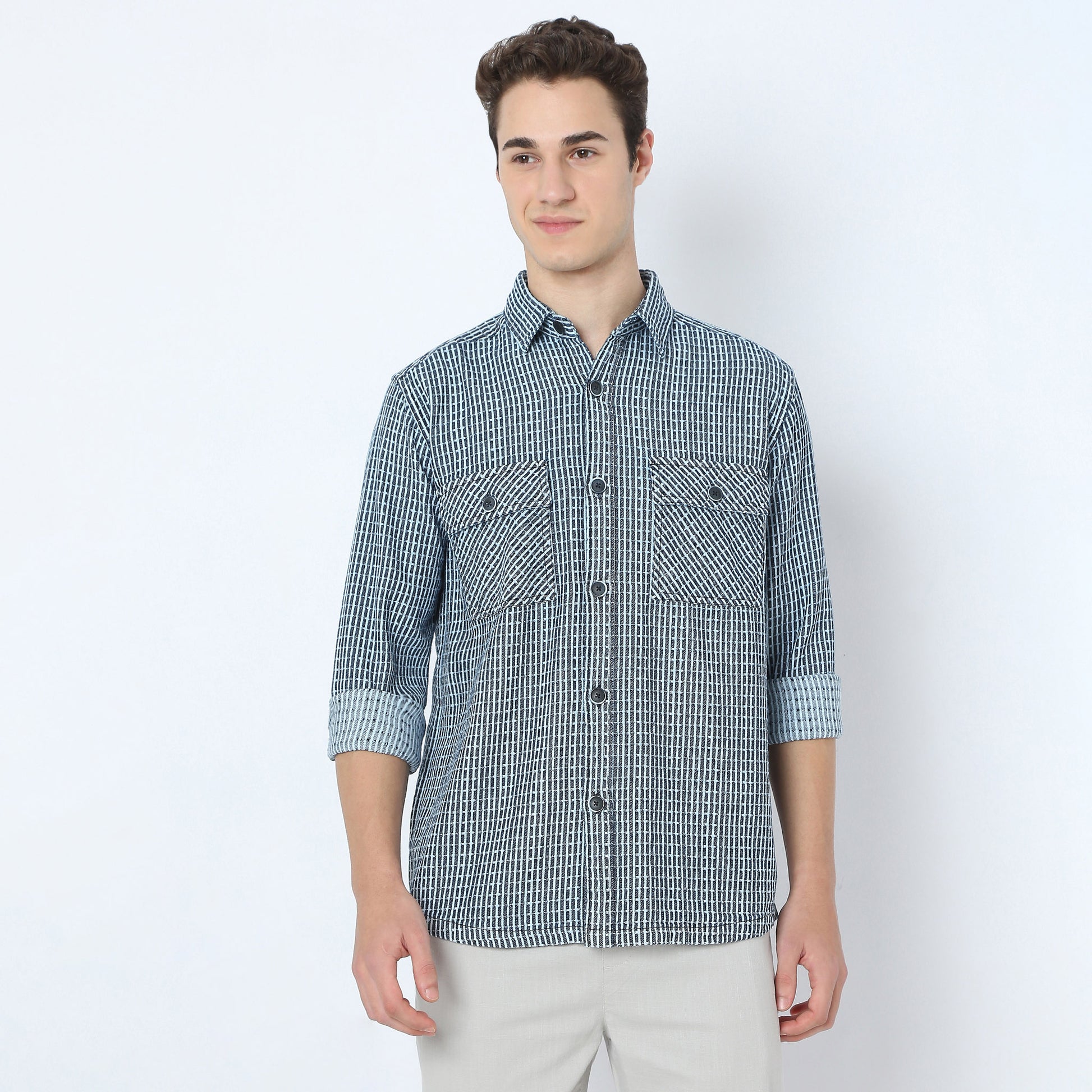 Checkered Outdoorist Cruiser Shacket Casual Shirt