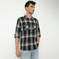 Regular Fit Checkered Shirt Collar Shirt
