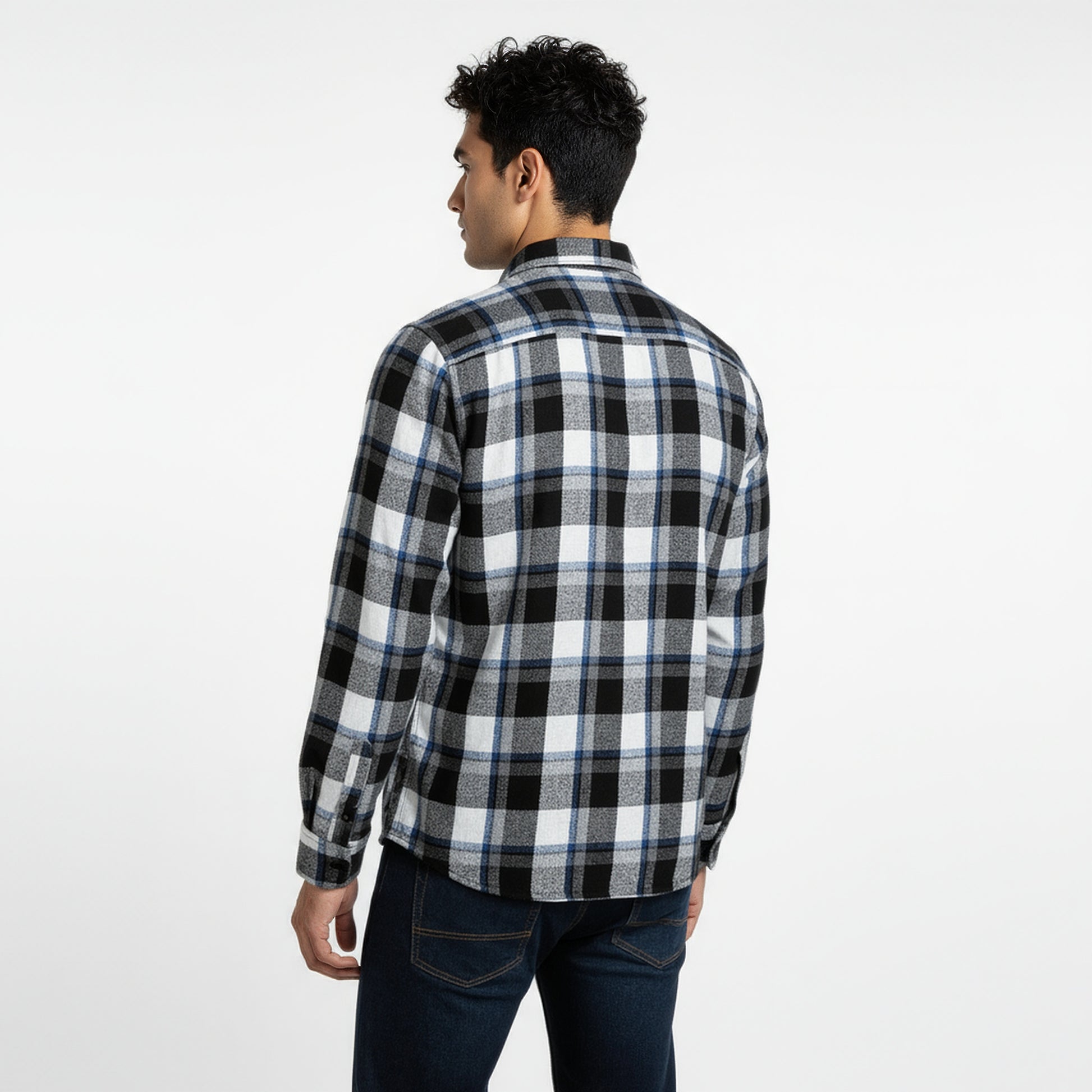 Checkered Cotton Explorer Shacket Shirt