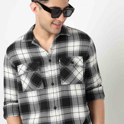 Oversize Checkered Explorer Shacket
