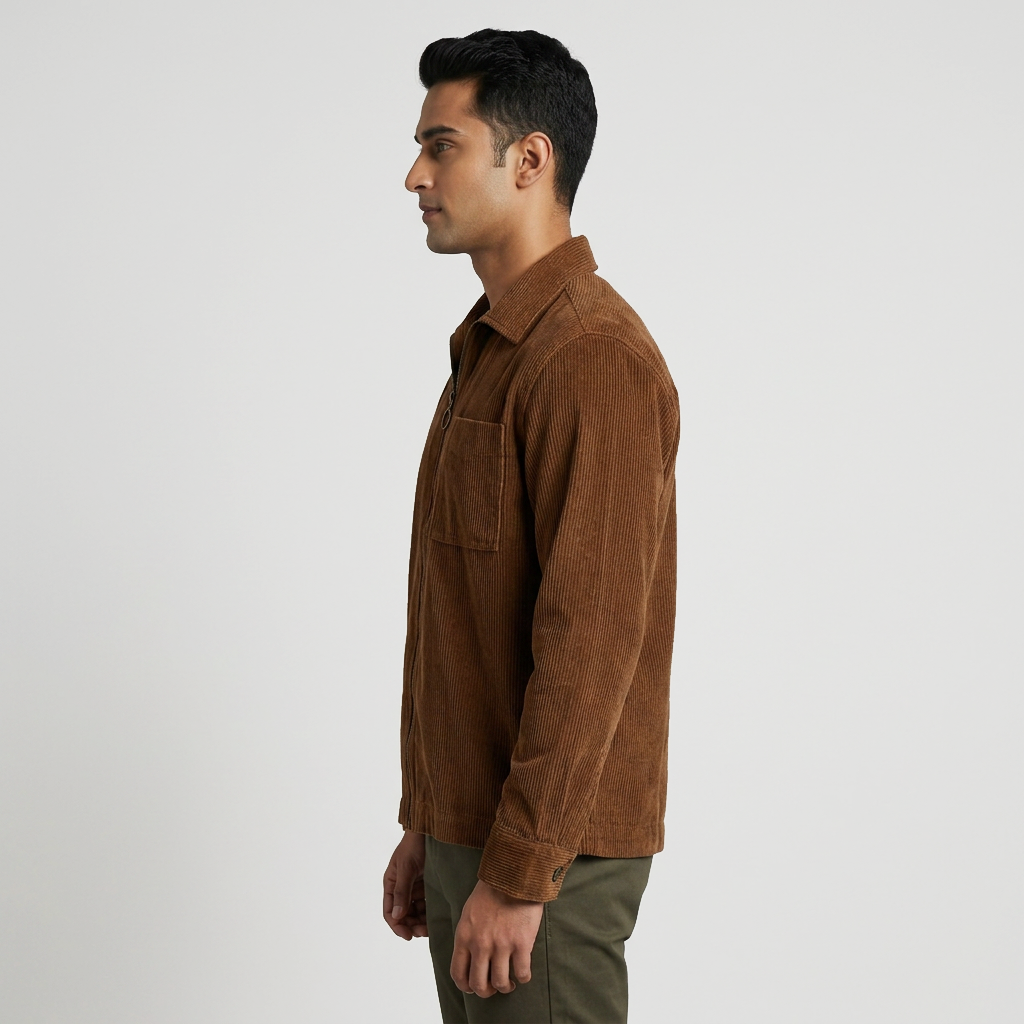 Cotton Solid Oversize Shaket
