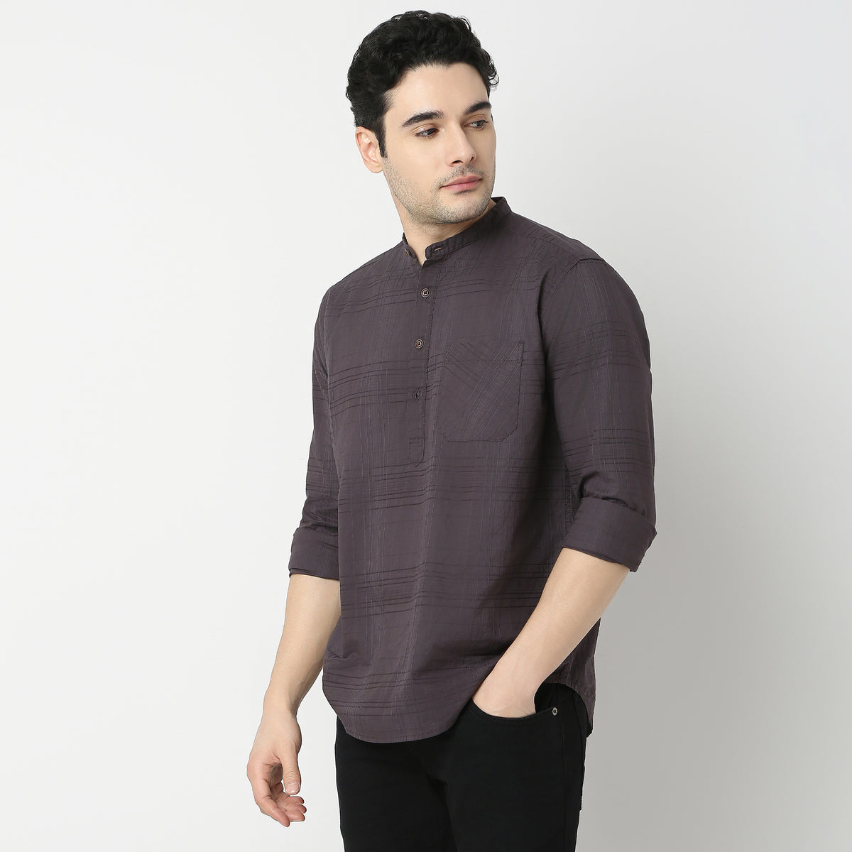 Regular Fit Solid Shirt