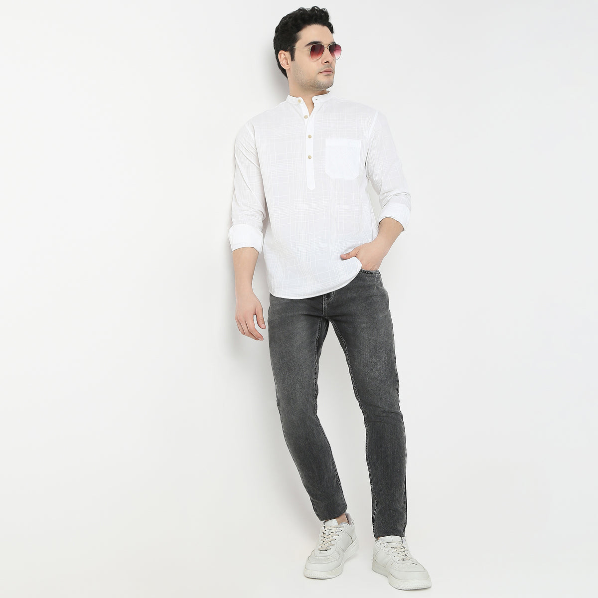 Regular Fit Solid Shirt