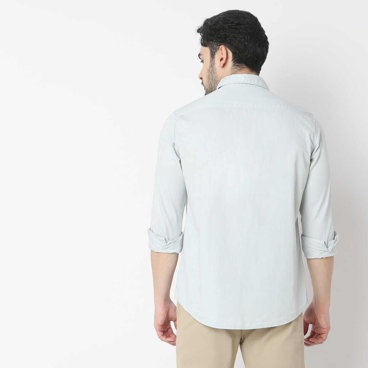 Slim Fit Solid Shirt