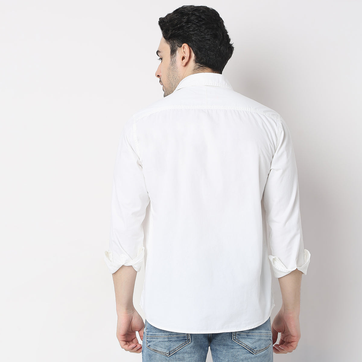 Slim Fit Solid Shirt