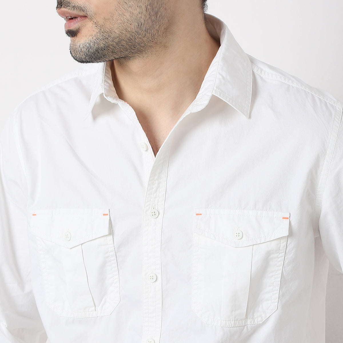 Slim Fit Solid Shirt