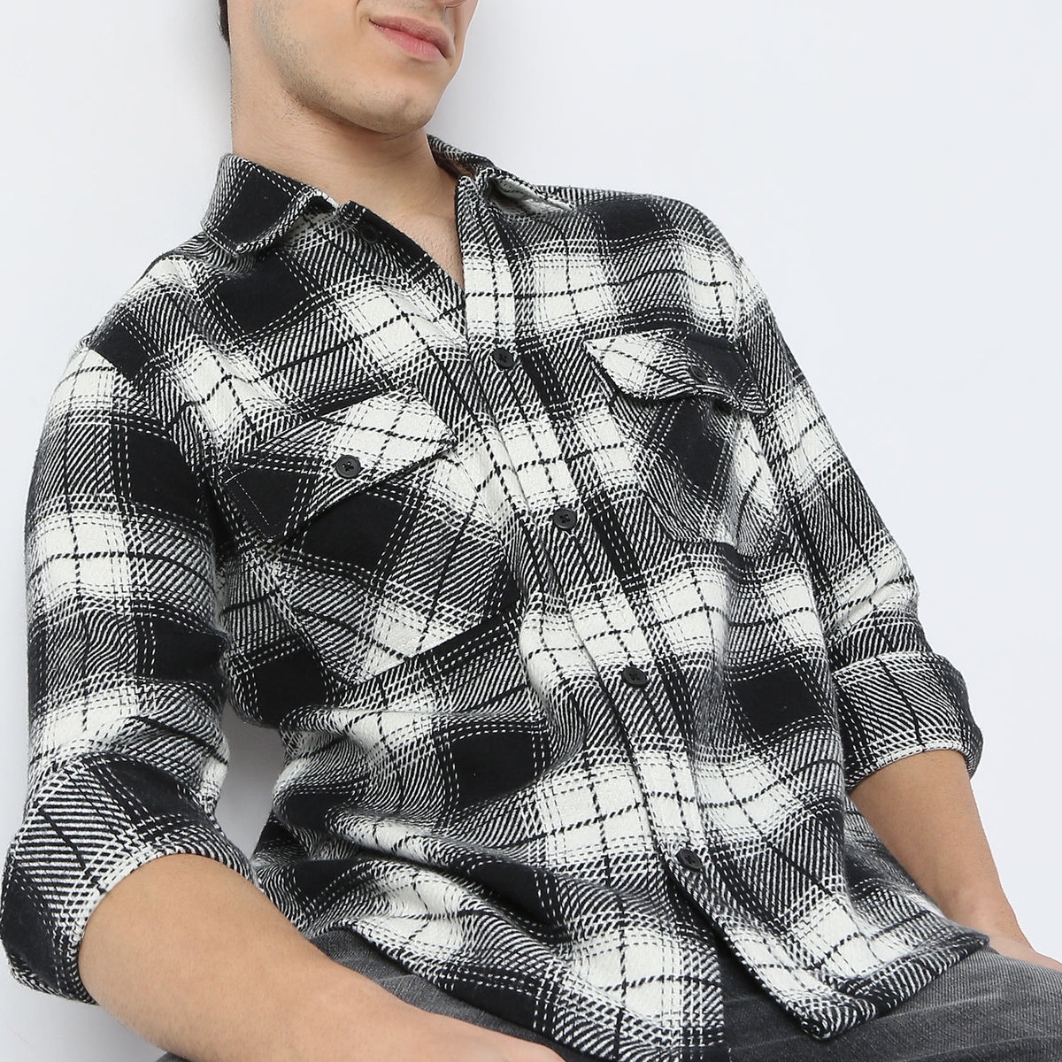 Regular Fit Checkered Expedition Casual Shirt