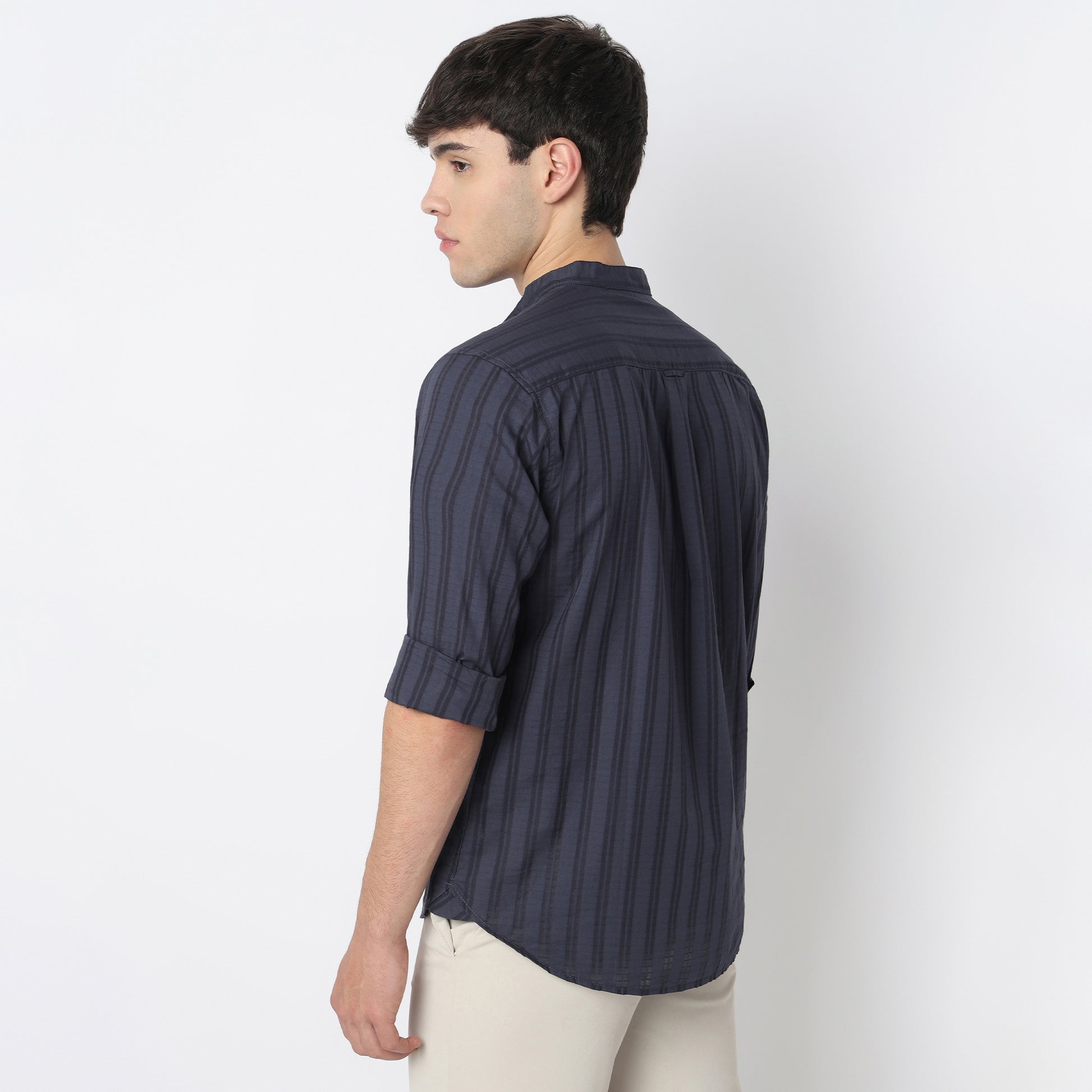 Cotton Striped Camper Shirt