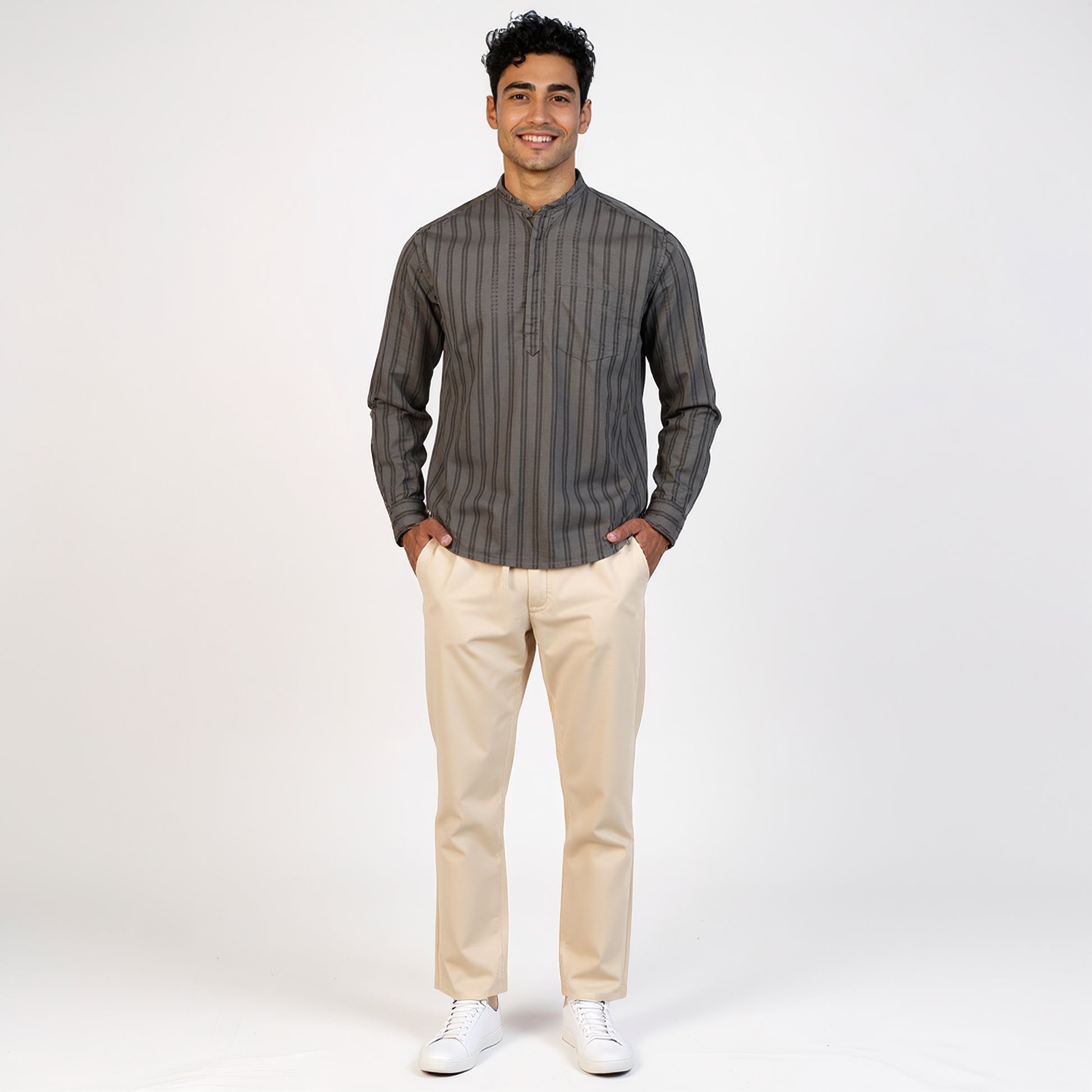 Cotton Striped Camper Shirt