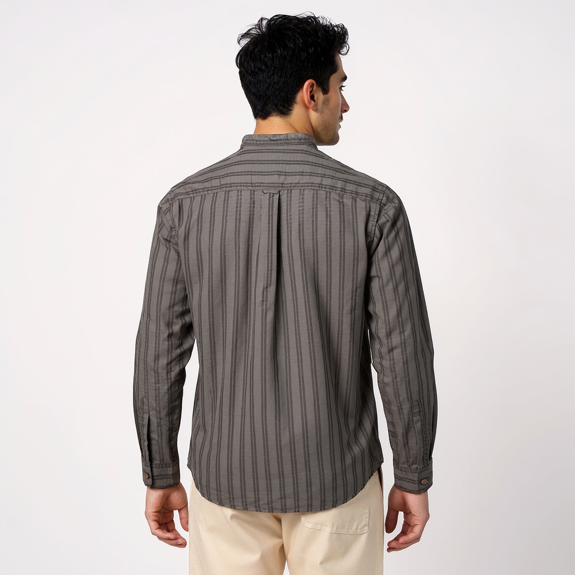 Cotton Striped Camper Shirt