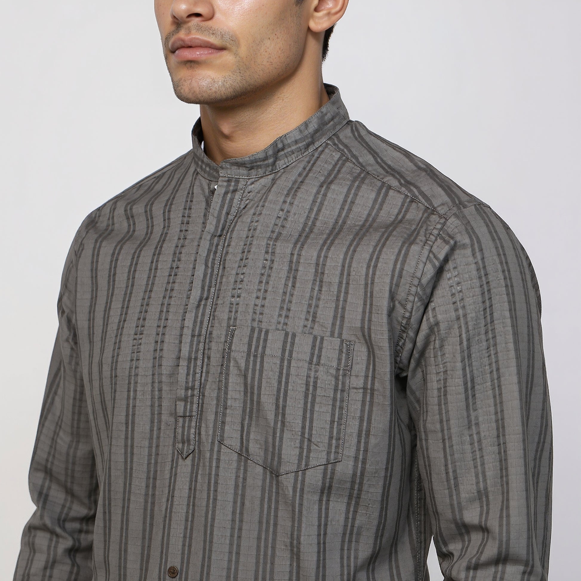 Cotton Striped Camper Shirt