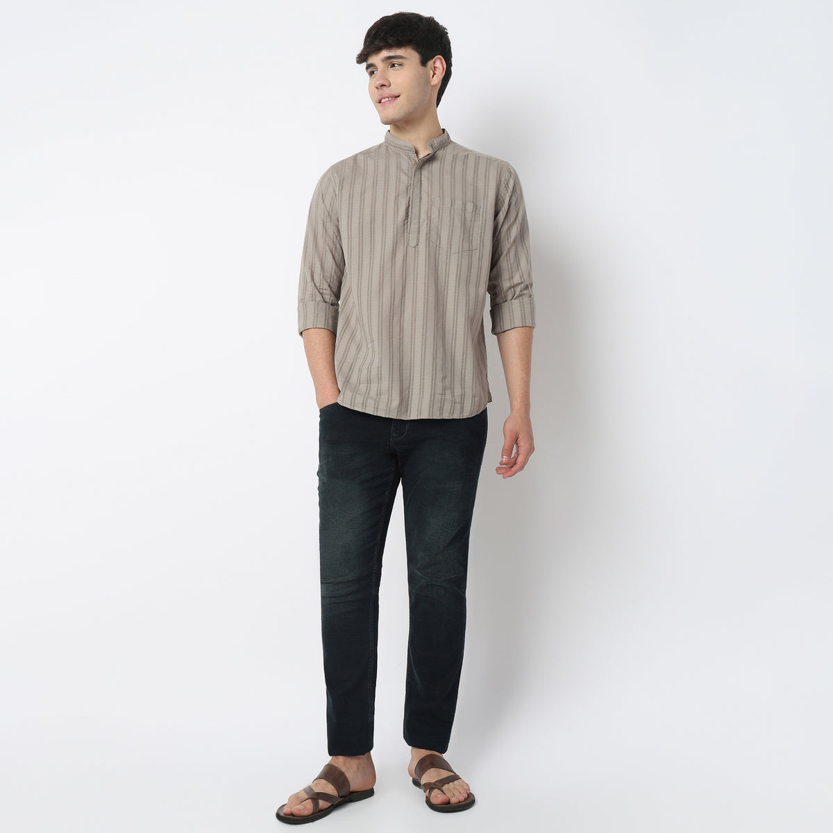 Cotton Striped Camper Shirt