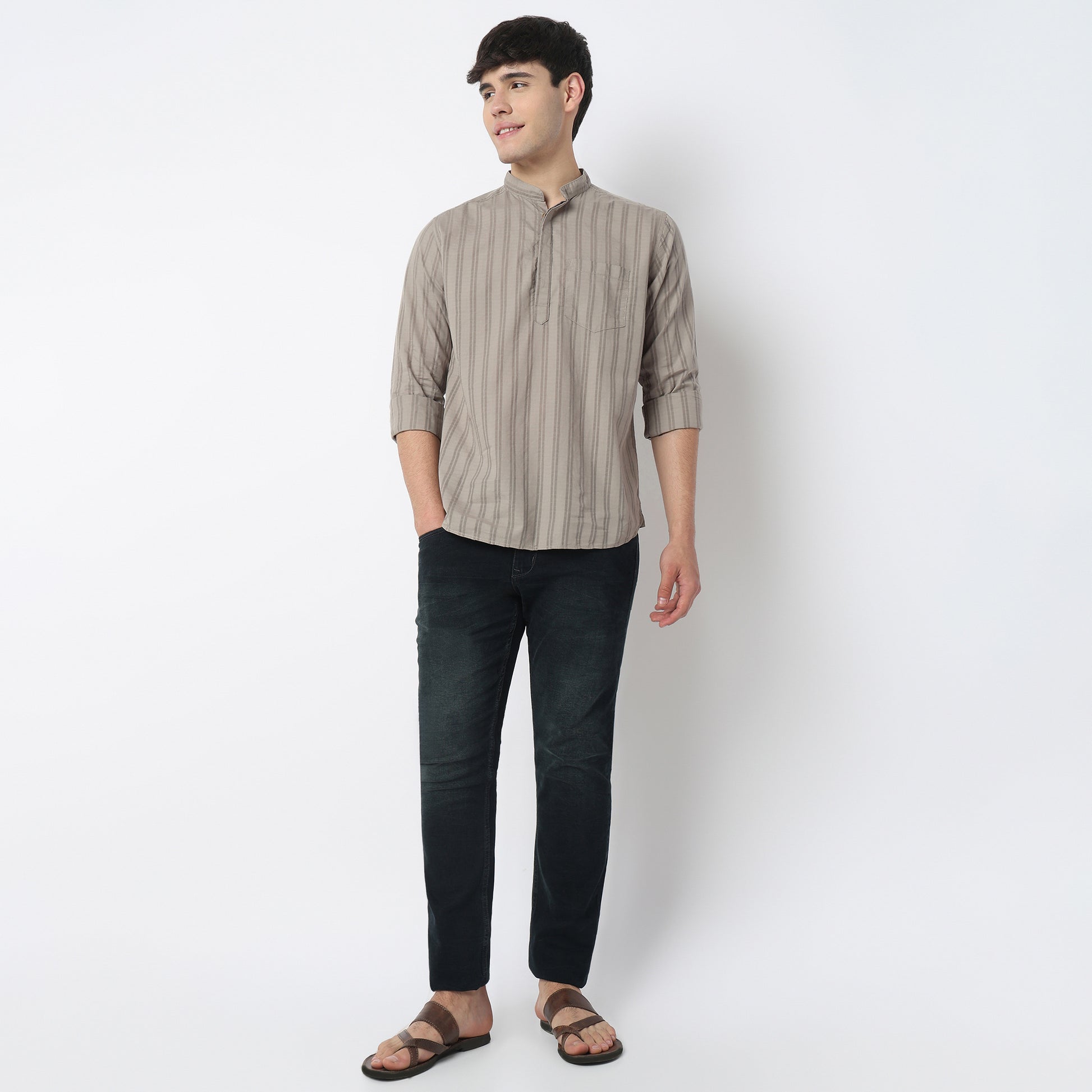 Cotton Striped Camper Shirt