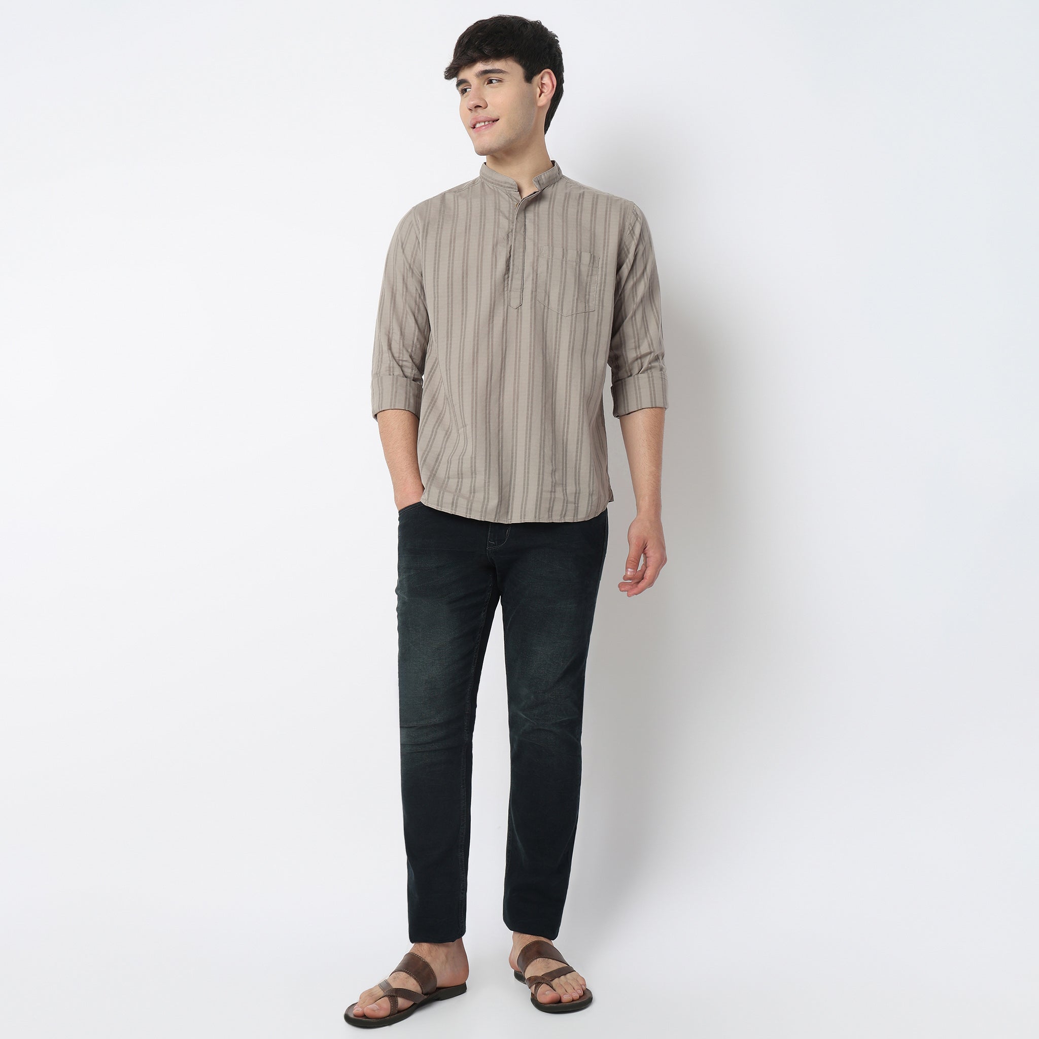 Cotton Striped Camper Shirt