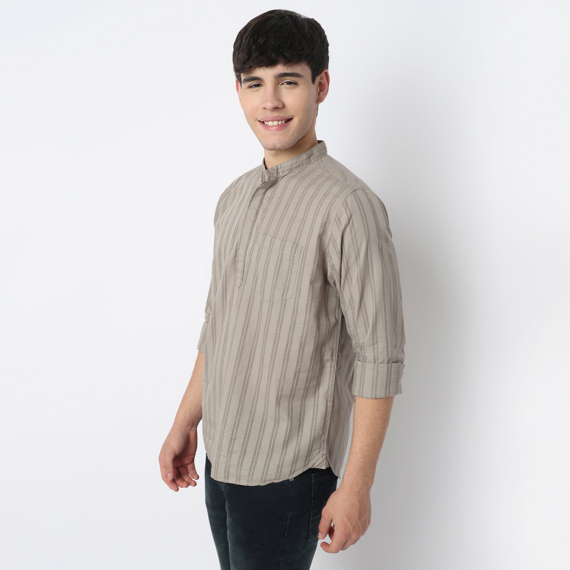 Cotton Striped Camper Shirt